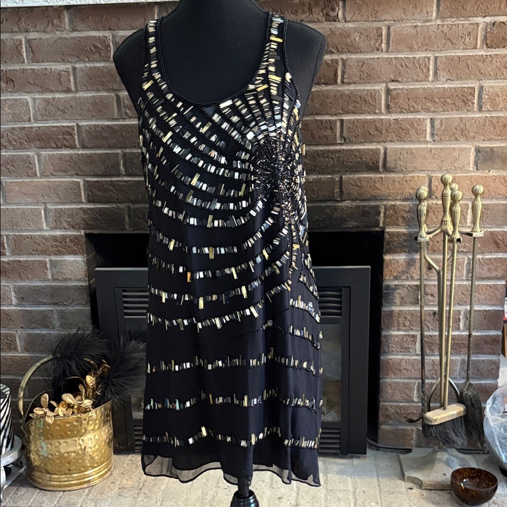 ASO Gossip girl!!! Parker black, silver, and gold sequins dress